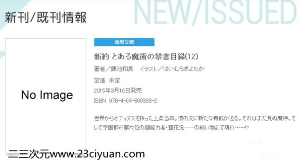 「新约魔法禁书目录12」 2